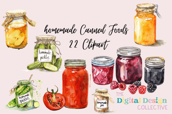 Download Homemade Canned Foods PNG Bundle - Premium Resources